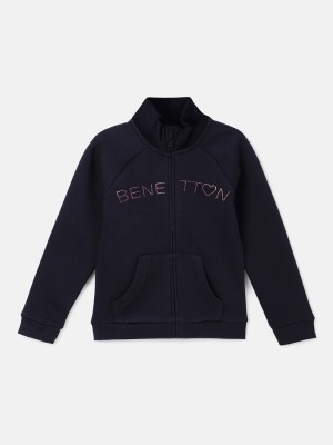 United Colors of Benetton Full Sleeve Printed Baby Girls Sweatshirt