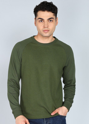 PETER ENGLAND Full Sleeve Solid Men Sweatshirt