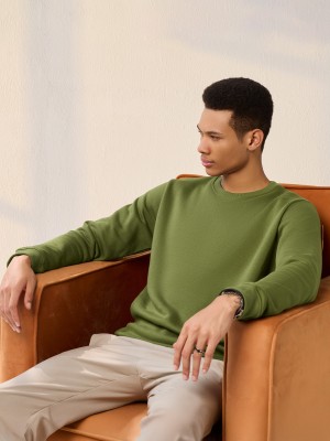 XYXX Full Sleeve Solid Men Sweatshirt