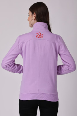 N&PG Full Sleeve Solid Women Reversible Sweatshirt