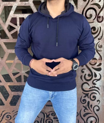PicPok Fab Full Sleeve Solid Men Sweatshirt