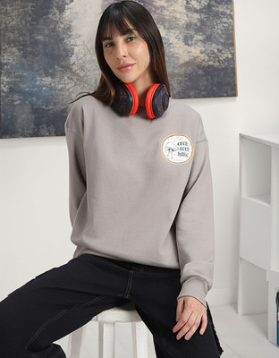 JUNEBERRY Full Sleeve Printed Women Sweatshirt