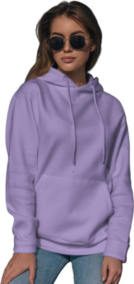 Pwexz Full Sleeve Solid Women Sweatshirt