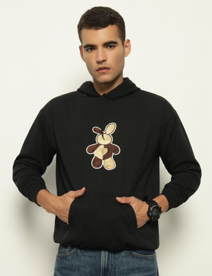 WOXEN Full Sleeve Applique Men Sweatshirt
