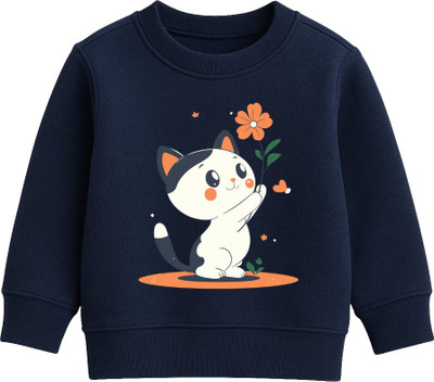 SEAMROGS Full Sleeve Self Design Baby Boys & Baby Girls Sweatshirt