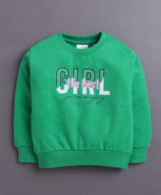 BUMZEE Full Sleeve Graphic Print Girls Sweatshirt