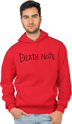 Joy nd Happinness Printed Hooded Neck Casual Men Red Sweater