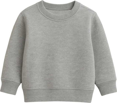 SEAMROGS Full Sleeve Self Design Boys & Girls Sweatshirt