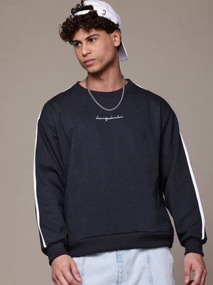 Roadster Full Sleeve Solid Men Sweatshirt