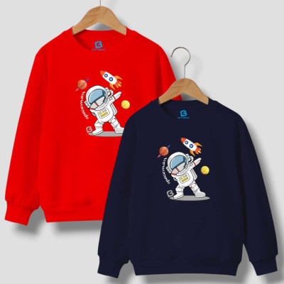cottbray Full Sleeve Graphic Print Boys Sweatshirt