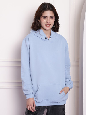 Stockton Full Sleeve Solid Women Sweatshirt