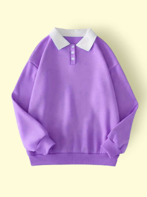 WAYIT FASHION Full Sleeve Solid Women Sweatshirt