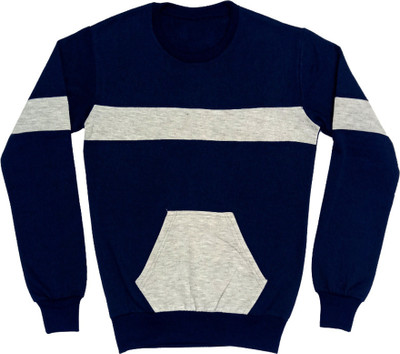 KAYU Full Sleeve Solid Boys Sweatshirt