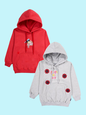 KiddoPanti Full Sleeve Printed Girls Sweatshirt