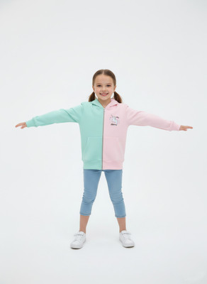 MAQUI Full Sleeve Color Block Boys & Girls Sweatshirt