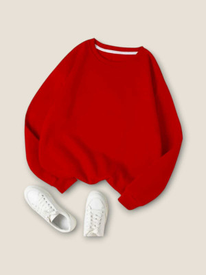 Faisalgarments Full Sleeve Solid Women Sweatshirt