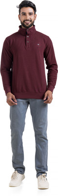 Vital Full Sleeve Solid Men Sweatshirt