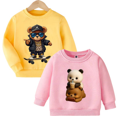 Dollyapparels Trend Full Sleeve Graphic Print Boys & Girls Sweatshirt
