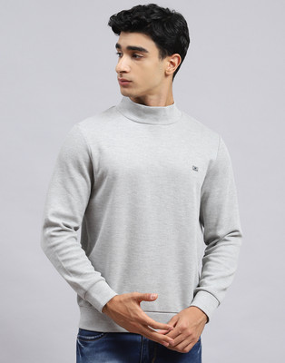MONTE CARLO Full Sleeve Solid Men Sweatshirt