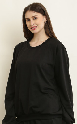 universal traderss Full Sleeve Solid Women Sweatshirt