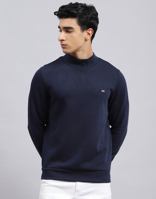MONTE CARLO Full Sleeve Solid Men Sweatshirt