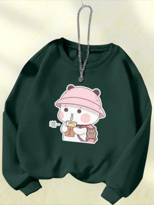 Draxstarss Full Sleeve Solid Women Sweatshirt
