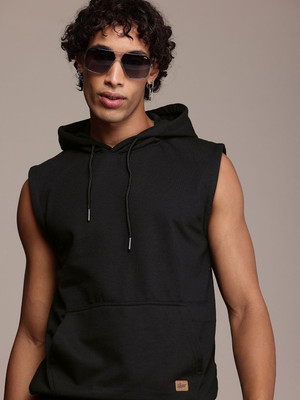 Roadster Sleeveless Solid Men Sweatshirt