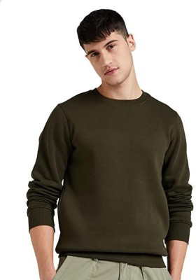 HEATHEX Full Sleeve Solid Men Sweatshirt