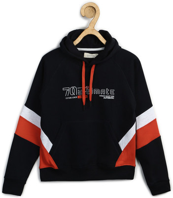 Alan Jones Full Sleeve Color Block Boys Sweatshirt