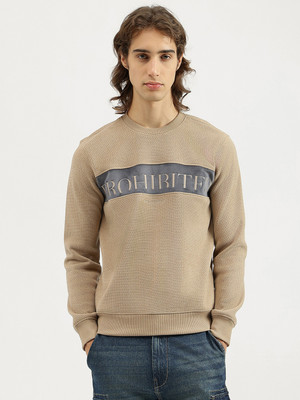 United Colors of Benetton Full Sleeve Self Design Men Sweatshirt