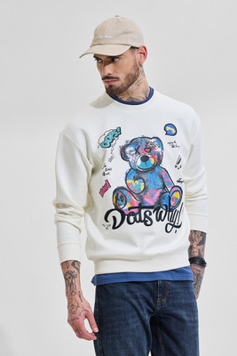 Snitch Full Sleeve Graphic Print Men Sweatshirt