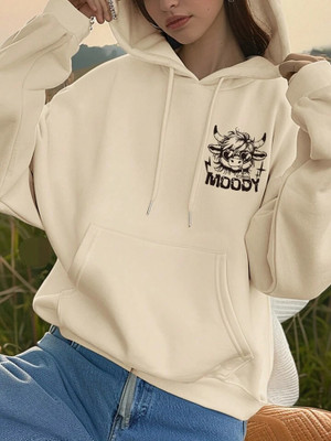 PWTI Full Sleeve Printed Women Sweatshirt