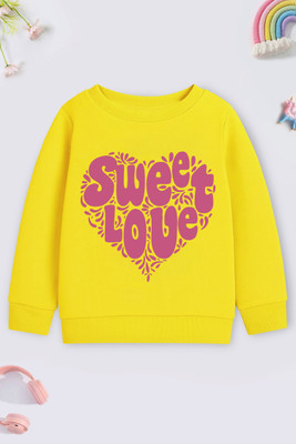 HERE&NOW Full Sleeve Graphic Print Girls Sweatshirt