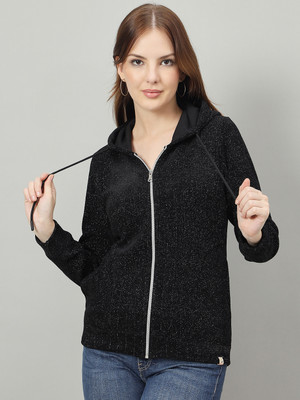 DUKE Full Sleeve Self Design Women Sweatshirt