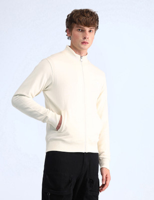 FLYING MACHINE Full Sleeve Solid Men Sweatshirt