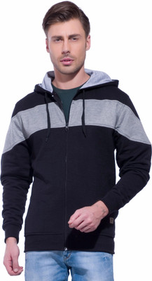 Alan Jones Full Sleeve Color Block Men Sweatshirt