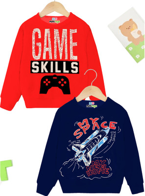 MINI MYN Full Sleeve Graphic Print Boys Sweatshirt