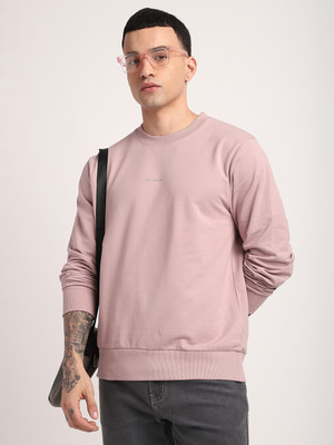 R&B Full Sleeve Solid Men Sweatshirt