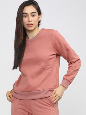 Tokyo Talkies Full Sleeve Solid Women Sweatshirt