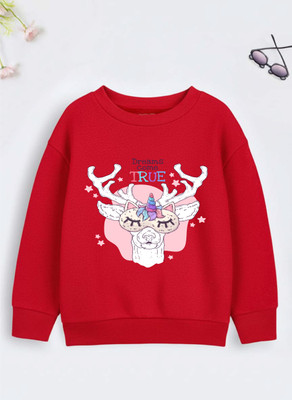 Superb Starling Full Sleeve Solid Girls Reversible Sweatshirt