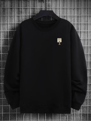 Cat Bunny Full Sleeve Solid Men Sweatshirt