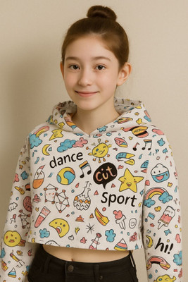 GeniusWear Full Sleeve Printed Girls Sweatshirt