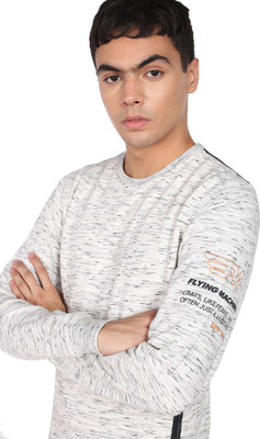 FLYING MACHINE Full Sleeve Self Design Men Sweatshirt
