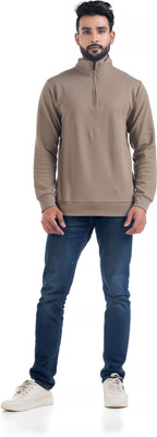 Vital Full Sleeve Solid Men Sweatshirt