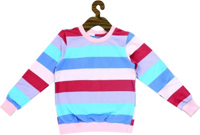 BHASIN Full Sleeve Striped Boys & Girls Sweatshirt