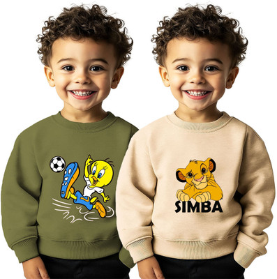 jpf Full Sleeve Printed Baby Boys & Baby Girls Sweatshirt