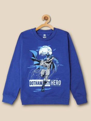Batman By Kidsville Full Sleeve Graphic Print Boys Sweatshirt