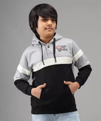 NICK AND JONES Full Sleeve Color Block Boys Sweatshirt