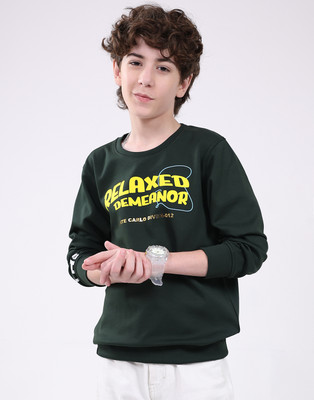 MONTE CARLO Full Sleeve Printed Boys Sweatshirt
