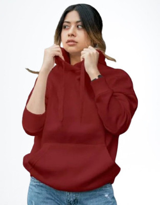HouseOfCommon Full Sleeve Solid Women Sweatshirt